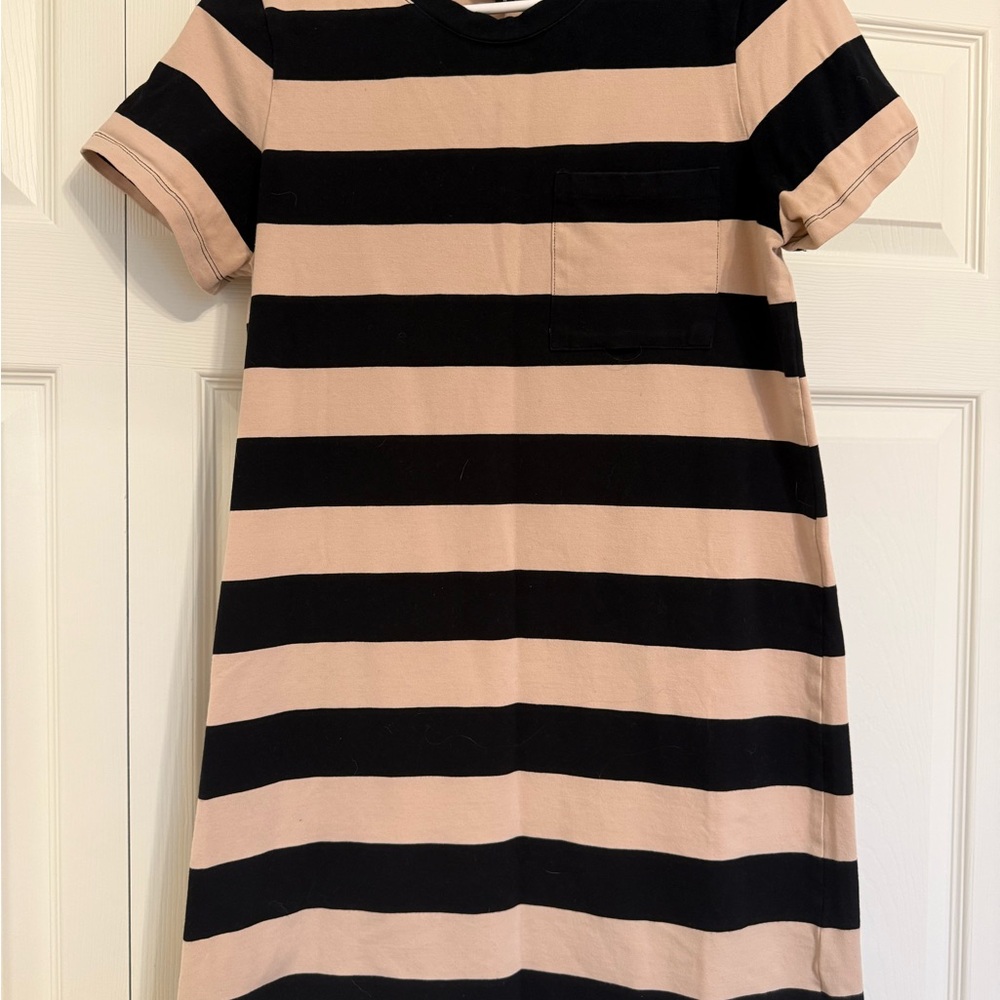 Striped Black and Tan Dress